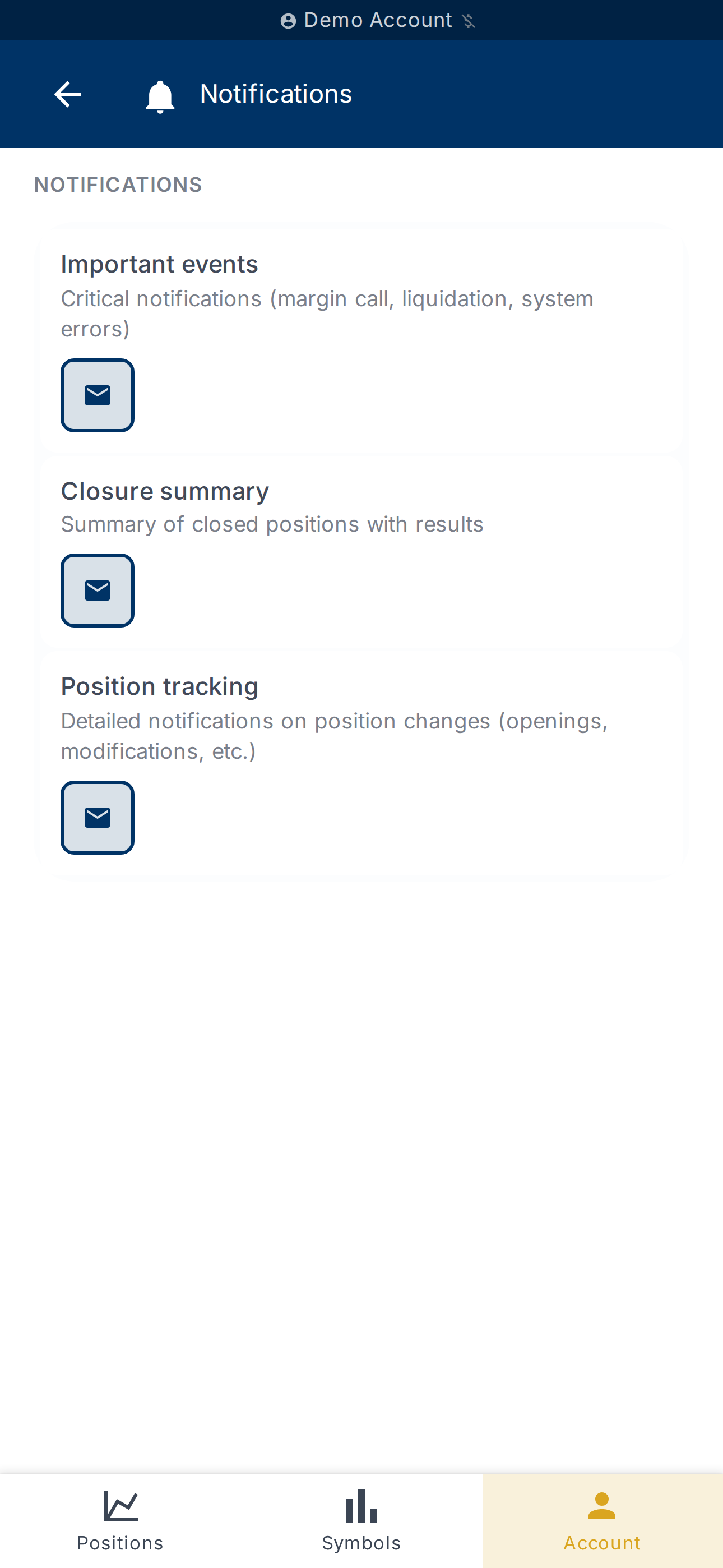 Balance and PnL display preferences